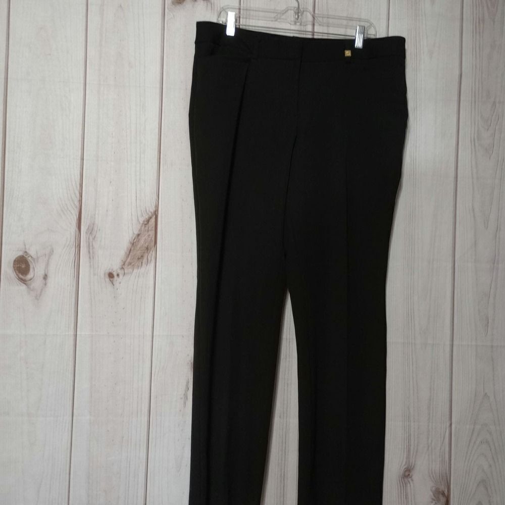 Anne Klein Pants Ladies 14 Black Straight‎ Leg